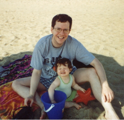 Emily and Pops smile for a picture