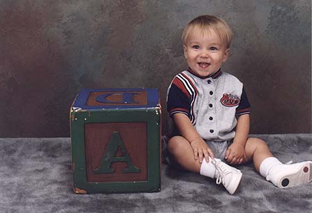 Little cutie with block