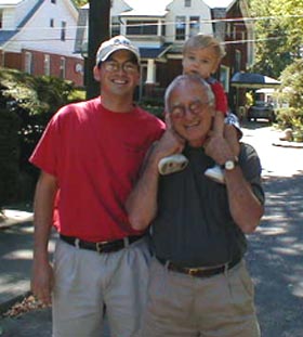 Hanging out with Grampy and Uncle Jon