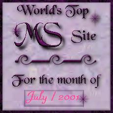 World's Top 100 Ms Sites - July 2001 1st Place Award