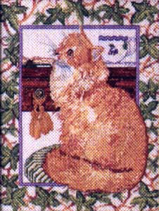 Cross Stitch Ivy Cat