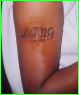 katrina's arm- (ding's sister)