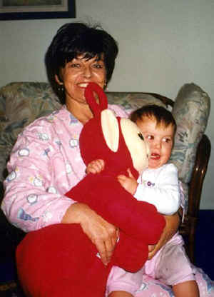 JoAnn and Granddaughter Shelby - Christmas 2000