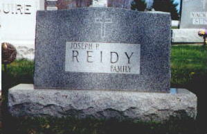 Joseph P. Reidy Family, internments unknown