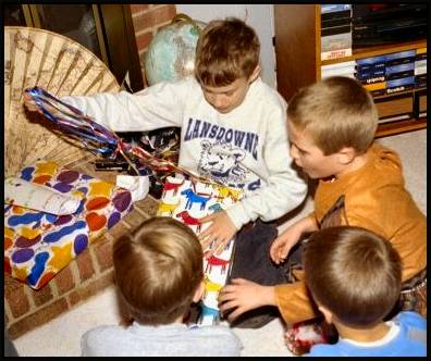 Opening presents