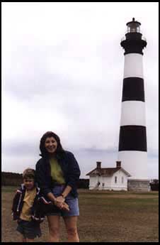 Marcia and Benjamin at Bodie Island