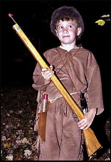 Davy Crockett standing