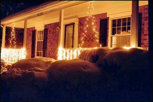 House in snow