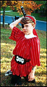 Benjamin as pirate for Halloween '99