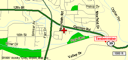 Timbermine map at 1000 ft.