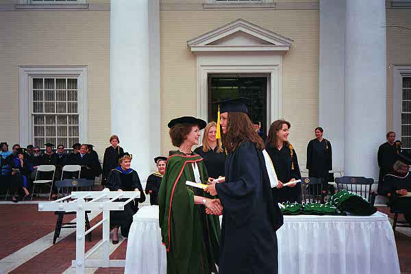 Brooke Receiving Her Diploma