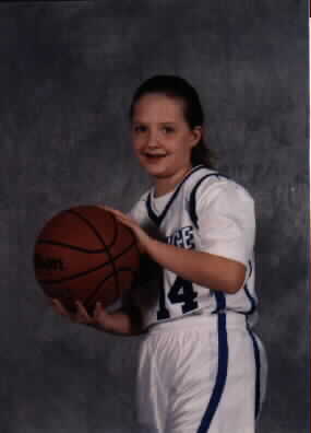 Kara in her Basketball Uniform