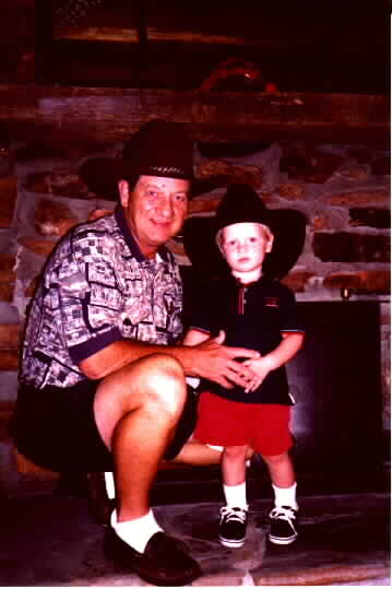 Paw and Will at Bruce's Cabin