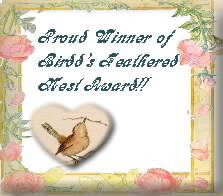 Birdd's Feathered Nest Award