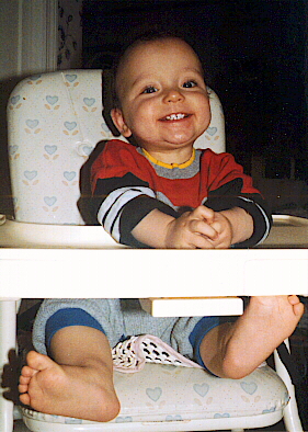 Big smile in a chair from Gabriel