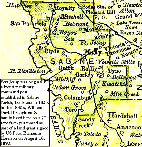 Sabine Parish LA, ca. 1898