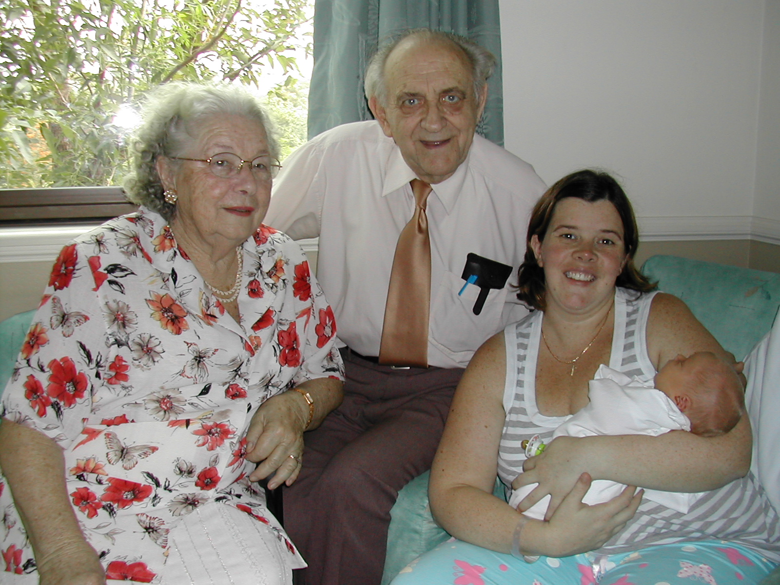 Nana and Pa Dickson with Carolyn and Cameron