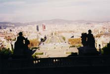 view of Barcelona from Nacional D'art de Catalunya