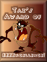 Taz's Award Of Excellence