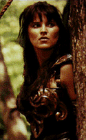 Xena hanging out behind a tree...it's a "stake-out" ;)