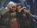 Gabrielle hugging Meleager and Xena