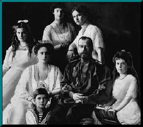 The Tsar and his family..Anastasia at front