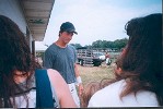 Keanu talking with Rose's son and niece