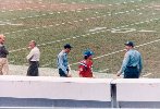 Keanu leaving the stadium