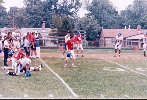 on the field