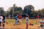 on the field with Gene Hackman