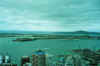 The view of Auckland and its harbour from the Sky Tower