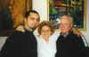 Attila, Pipineni & Lacsi Baci in their apartment in Gyr