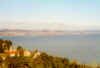 Lake Balaton, with the city of Balatonfred on the far shore. This photo taken from the town of Tihany