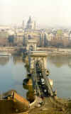 In Budapest, an old arched bridge