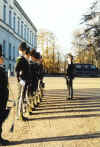 The simple changing of the guard in Oslo, outside the Palace