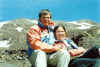 Dad and Nicola on top of the volcano