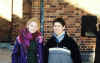 Julie Tovgaard (from the Dansk Pigekor) and me, outside Roskilde Domkirke (cathedral)