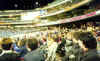 A Mexican Wave at the soccer game in the MCG (Nigeria v USA and Spain v Morocco)