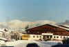 A Gastof in Hopfgarten, with the Alps in the background