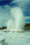 The Pohutu and Prince Alfred Geysers erupting