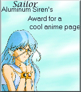 Sailor Aluminum Siren's Award for a Cool Anime Page