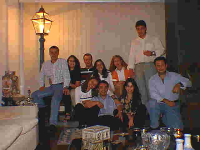 Meus amigos na casa do Bruno Calixto