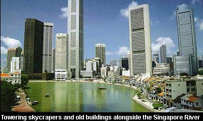 Alongside the Singapore River