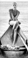 Grace Kelly in a boat