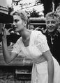 "The Swan" Grace Kelly and director Charles Windsor. 1956 MGM