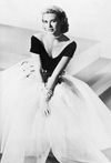 Grace Kelly in white dress