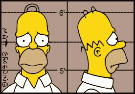 Homer Mug Shot