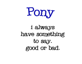 Pony