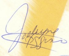 Jodeyne's autograph