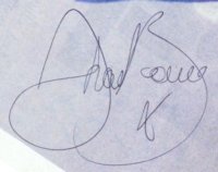 Shae's autograph